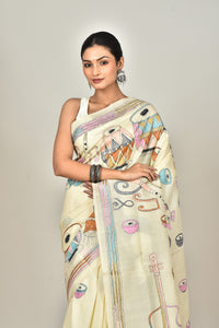 TUSSAR SILK KANTHA SAREE