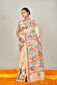 TUSSAR SILK KANTHA SAREE
