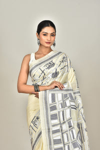 TUSSAR SILK KANTHA SAREE
