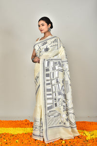 TUSSAR SILK KANTHA SAREE