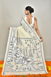TUSSAR SILK KANTHA SAREE