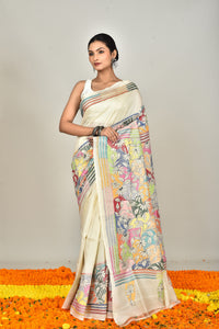 TUSSAR SILK KANTHA SAREE