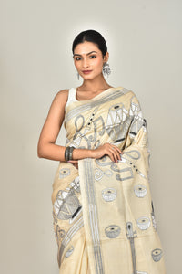 TUSSAR SILK KANTHA SAREE