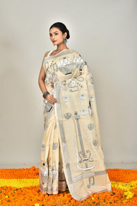 TUSSAR SILK KANTHA SAREE