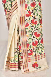 TUSSAR SILK KANTHA SAREE