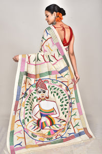 TUSSAR SILK KANTHA SAREE