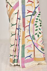 TUSSAR SILK KANTHA SAREE