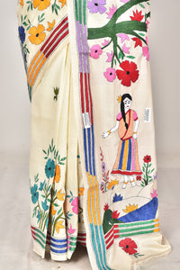 TUSSAR SILK KANTHA SAREE