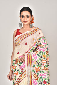 TUSSAR SILK KANTHA SAREE