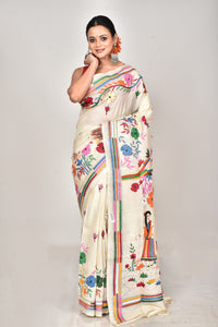 TUSSAR SILK KANTHA SAREE