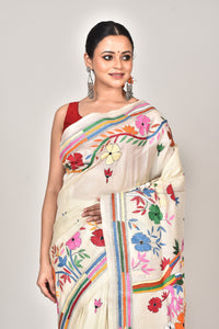 TUSSAR SILK KANTHA SAREE