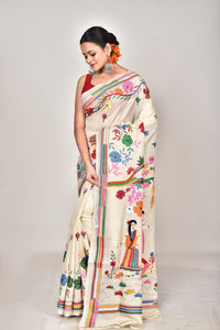 TUSSAR SILK KANTHA SAREE