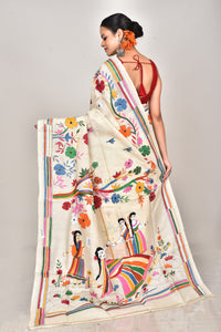 TUSSAR SILK KANTHA SAREE