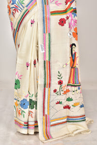 TUSSAR SILK KANTHA SAREE