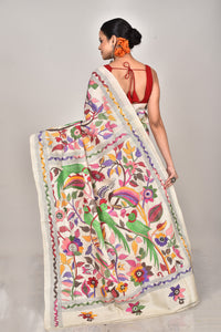 TUSSAR SILK KANTHA SAREE