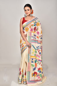 TUSSAR SILK KANTHA SAREE