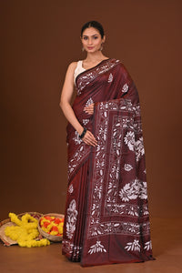 VASUNDHARA BLENDED SILK KANTHA SAREE