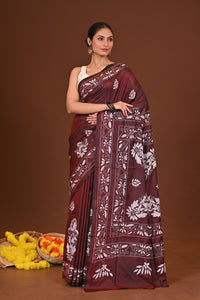 VASUNDHARA BLENDED SILK KANTHA SAREE