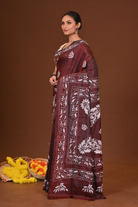 VASUNDHARA BLENDED SILK KANTHA SAREE