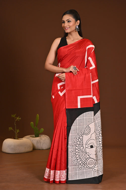 WOMANIYA SEMI COTTON SAREE