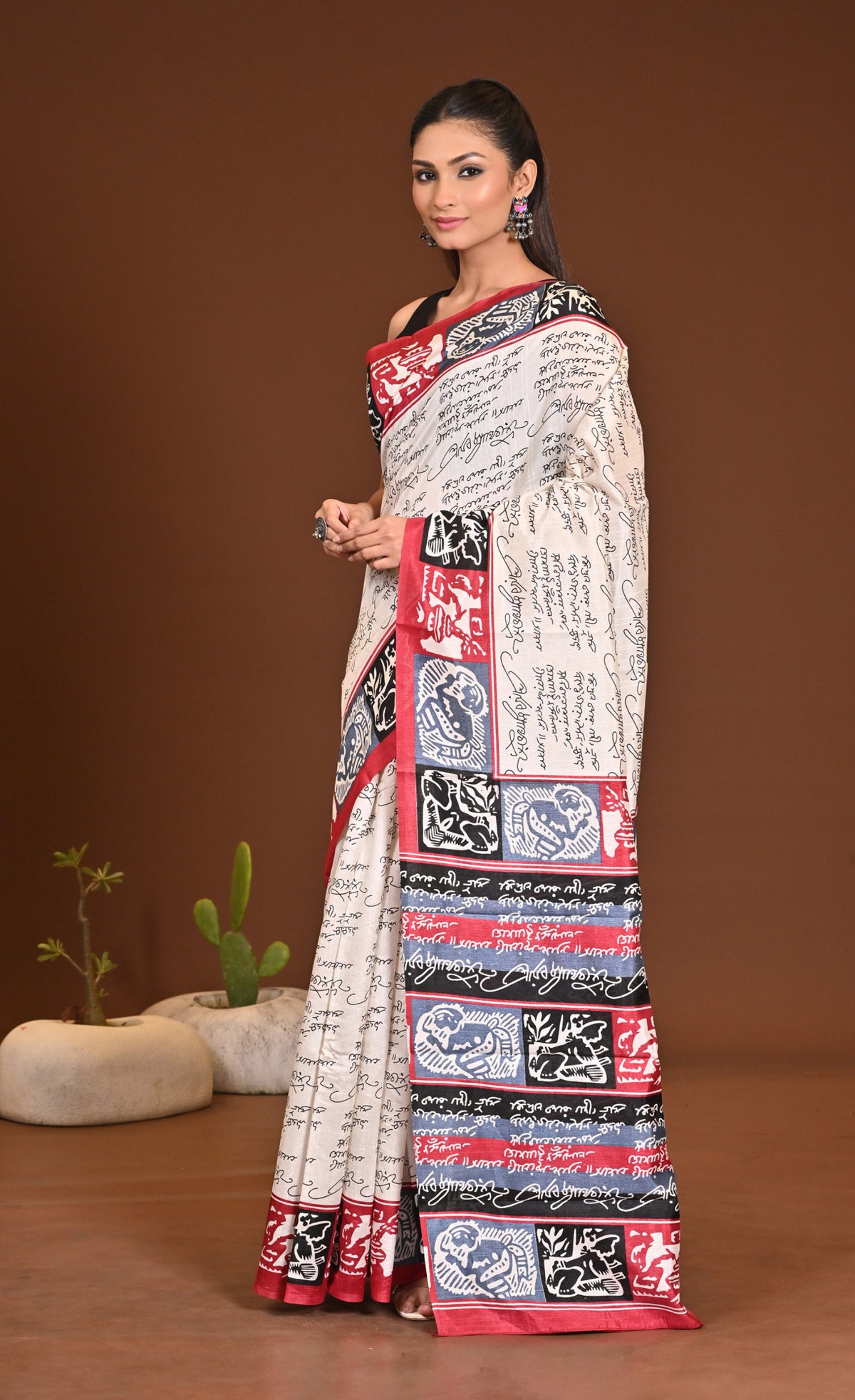 WOMANIYA SEMI COTTON SAREE
