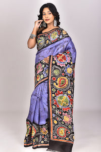 Women's Batik Silk Saree With Blouse Piece