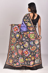 Women's Batik Silk Saree With Blouse Piece