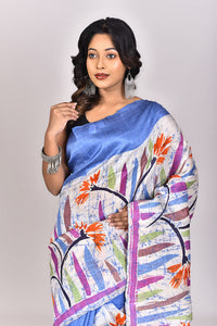 Women's Batik Silk Saree With Blouse Piece