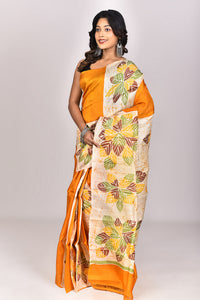 Women's Batik Silk Saree With Blouse Piece