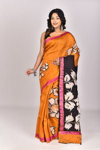 Women's Batik Silk Saree With Blouse Piece