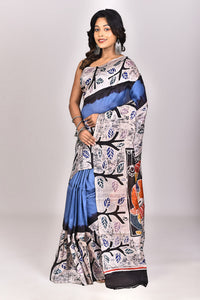 Women's Batik Silk Saree With Blouse Piece