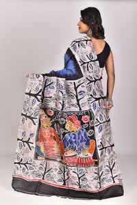 Women's Batik Silk Saree With Blouse Piece