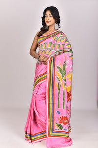 Women's Batik Silk Saree With Blouse Piece