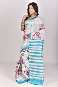 Women's Batik Silk Saree With Blouse Piece