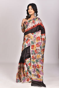 Women's Batik Silk Saree With Blouse Piece