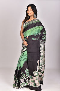 Women's Batik Silk Saree With Blouse Piece