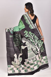 Women's Batik Silk Saree With Blouse Piece