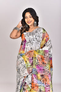 Women's Batik Silk Saree With Blouse Piece