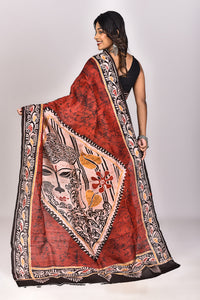 Women's Batik Silk Saree With Blouse Piece