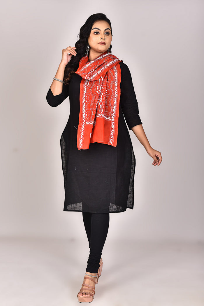 Women's Blended Silk Kantha Dupatta
