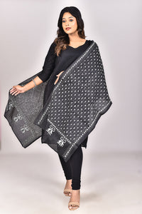 Women's Blended Silk Kantha Dupatta