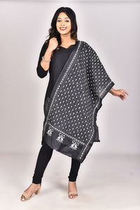 Women's Blended Silk Kantha Dupatta
