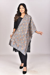 Women's Blended Silk Kantha Dupatta