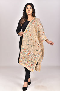 Women's Blended Silk Kantha Dupatta