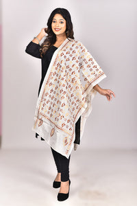 Women's Blended Silk Kantha Dupatta