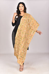 Women's Blended Silk Kantha Dupatta