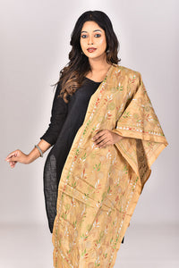 Women's Blended Silk Kantha Dupatta