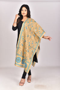 Women's Blended Silk Kantha Dupatta