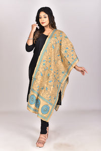 Women's Blended Silk Kantha Dupatta