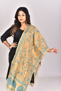 Women's Blended Silk Kantha Dupatta